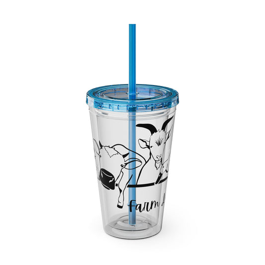 Sunsplash Tumbler with Straw, 16oz