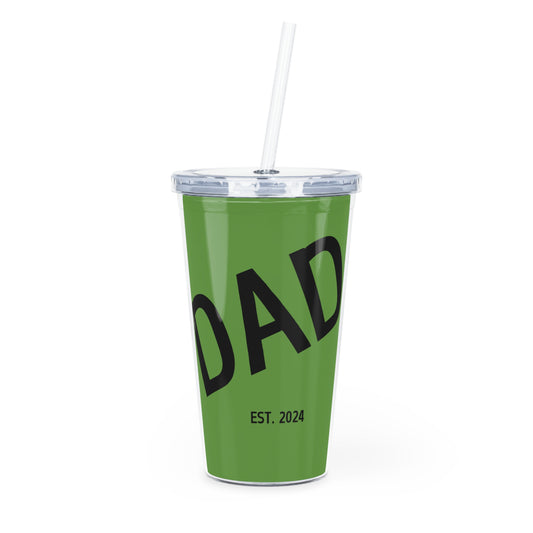 Plastic Tumbler with Straw