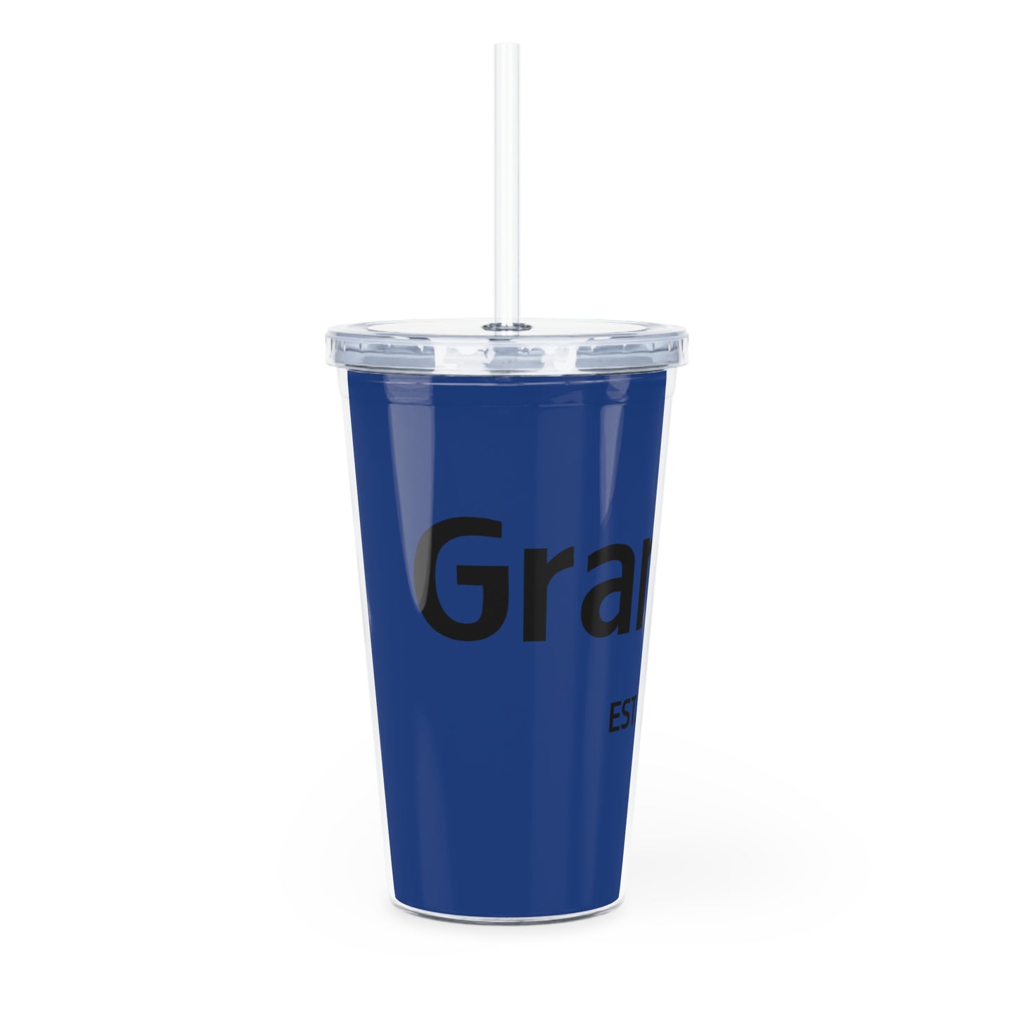 Plastic Tumbler with Straw