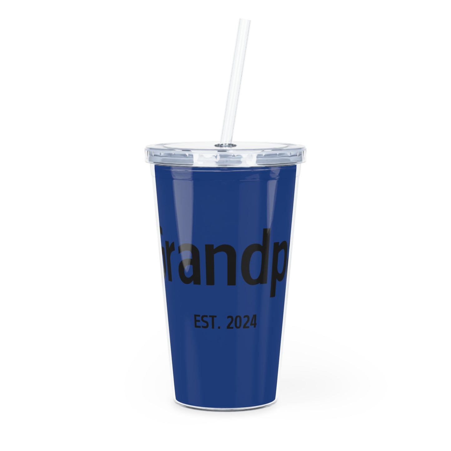 Plastic Tumbler with Straw