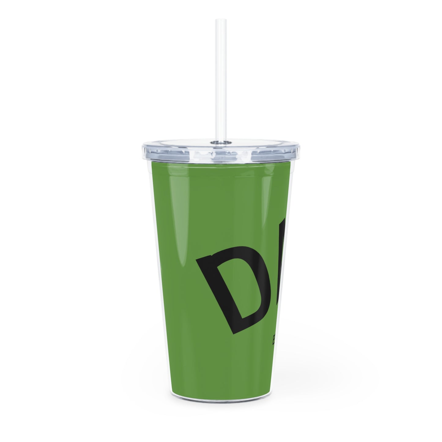 Plastic Tumbler with Straw