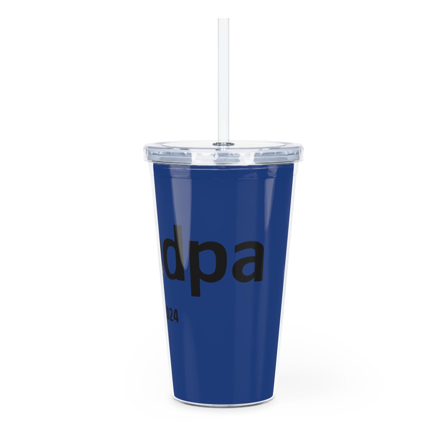 Plastic Tumbler with Straw